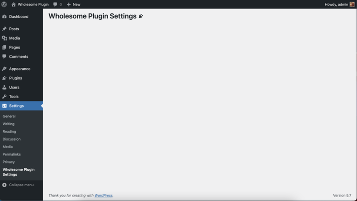 Створіть сторінку налаштувань за допомогою компонентів WordPress Block Editor (Gutenberg).