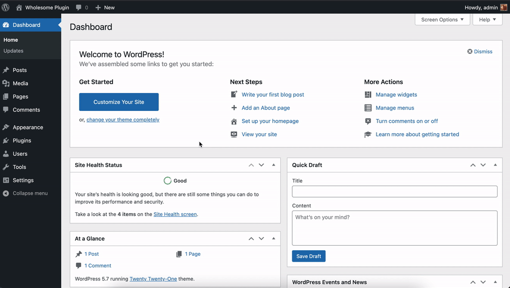 Створіть сторінку налаштувань за допомогою компонентів WordPress Block Editor (Gutenberg).