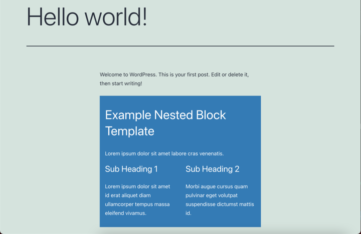 Використання шаблону з InnerBlocks у редакторі блоків WordPress (Gutenberg)