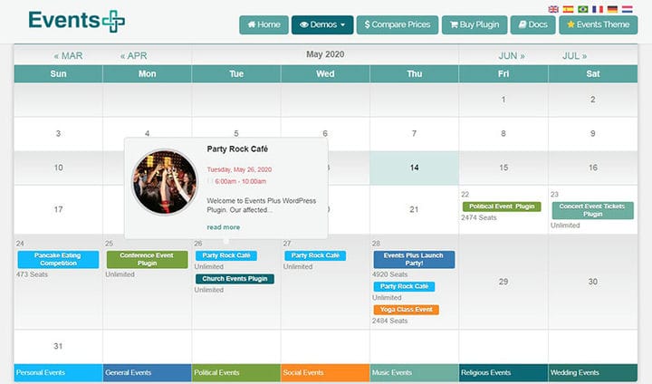 Top Notch WordPress Event Registration Plugin Exempel