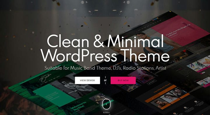 Obtenez un thème WordPress de station de radio à partir de cette sélection