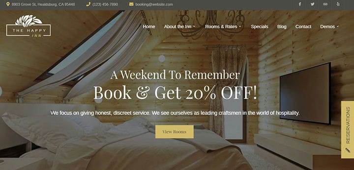 Opzioni del tema WordPress per le case vacanze da verificare