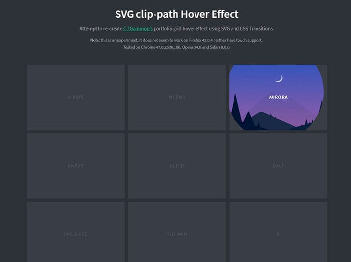 Fantastici effetti al passaggio del mouse dell'immagine CSS che puoi utilizzare sul tuo sito web
