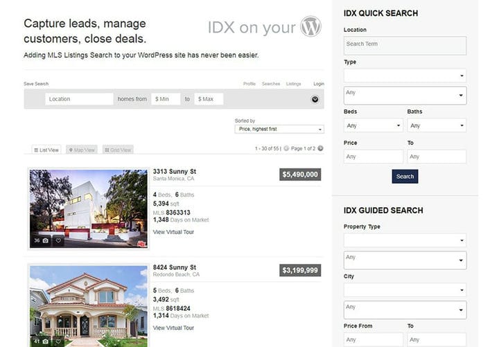 Les meilleures options de plugin MLS Wordpress pour votre site immobilier