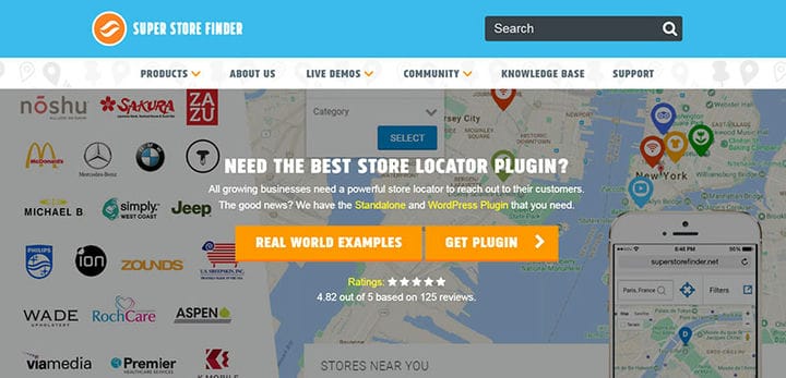 12 complementos de WordPress para el localizador de tiendas de primer nivel
