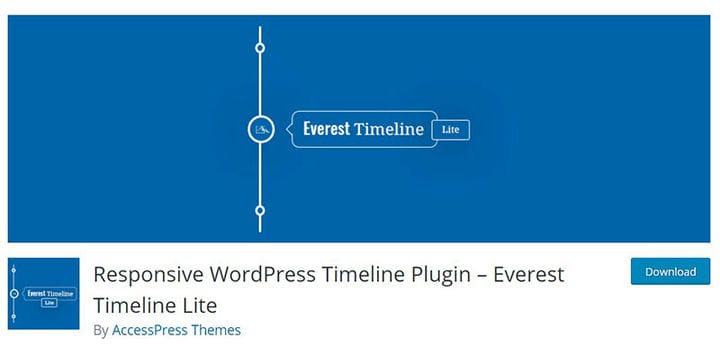 WordPressin aikajanalaajennusvaihtoehdot, jotka näyttävät hyvältä