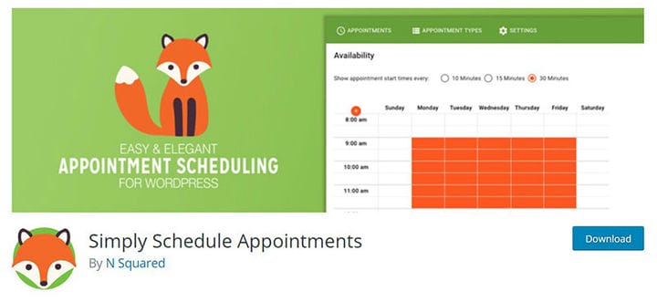 Las mejores opciones de complemento de programación de WordPress para servicios comerciales