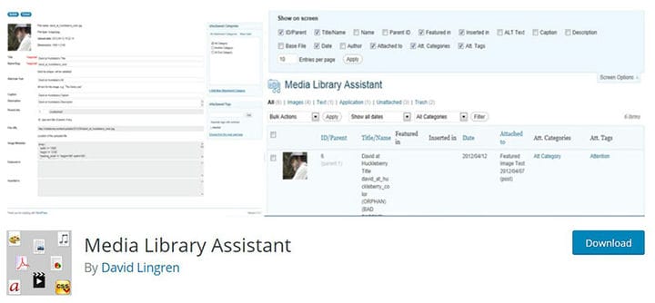 Opcje wtyczki biblioteki multimediów WordPress dla folderów multimediów