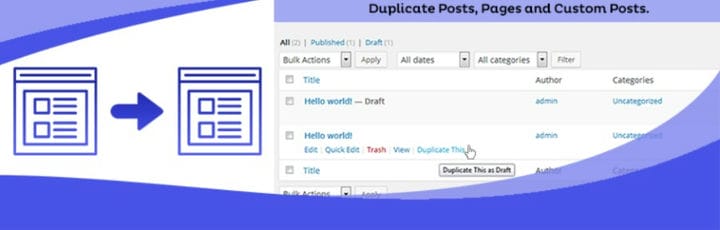 Come duplicare una pagina in WordPress