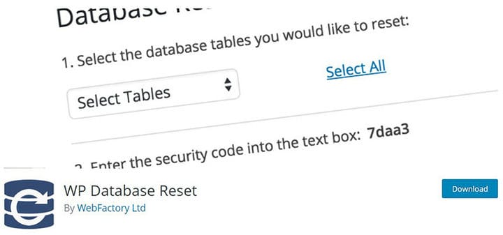 Comment effectuer correctement une réinitialisation de la base de données WordPress