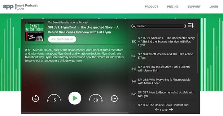 Ejemplos de complementos de podcast de WordPress que son simplemente impresionantes