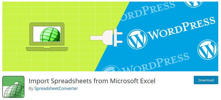 Kuidas importida andmeid WordPressi Exceli arvutustabeli pistikprogrammiga